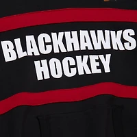 Mitchell  Ness Chicago hawks Head Coach Slogan Pullover Hoodie