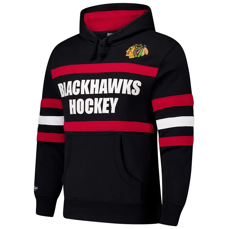 Mitchell  Ness Chicago hawks Head Coach Slogan Pullover Hoodie