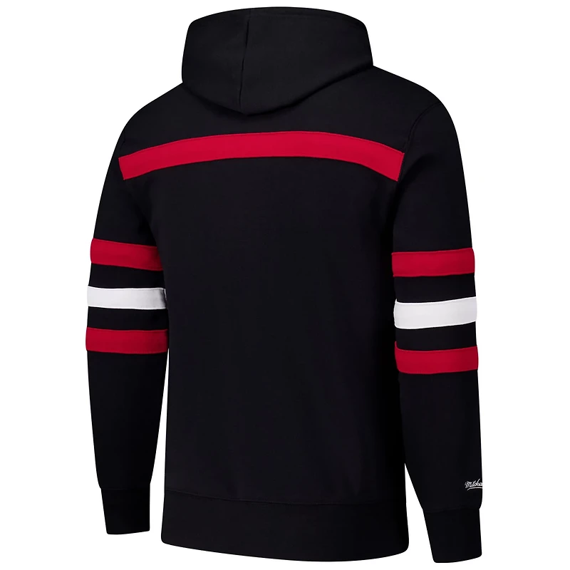 Mitchell  Ness Chicago hawks Head Coach Slogan Pullover Hoodie