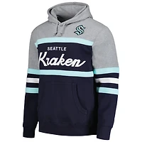 Mitchell  Ness Deep Sea Gray Seattle Kraken Head Coach Pullover Hoodie