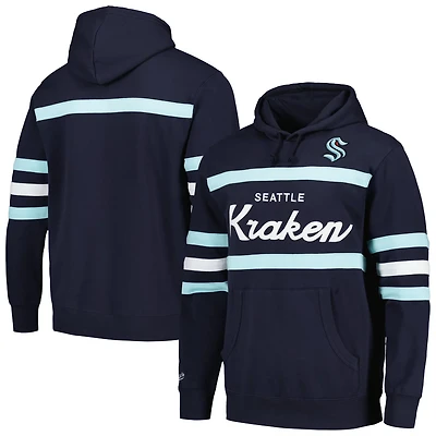 Mitchell  Ness Deep Sea Seattle Kraken Head Coach Pullover Hoodie