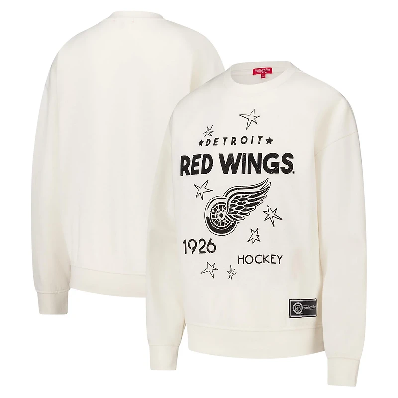 Mitchell  Ness Detroit Red Wings Logo 30 Pullover Sweatshirt