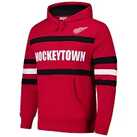 Mitchell  Ness Detroit Wings Head Coach Slogan Pullover Hoodie