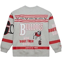 Mitchell  Ness Georgia Bulldogs All Over Print Sweatshirt