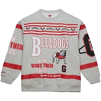Mitchell  Ness Georgia Bulldogs All Over Print Sweatshirt