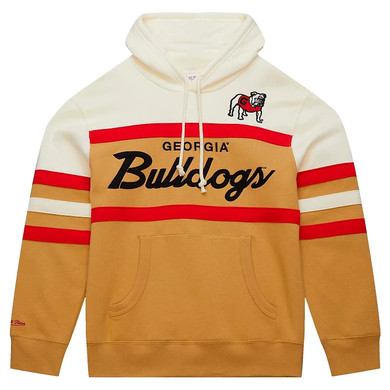 Mitchell  Ness Georgia Bulldogs Big  Tall Head Coach Pullover Hoodie