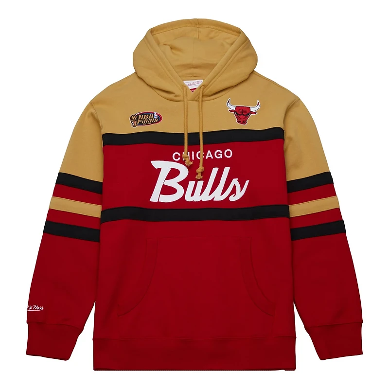 Mitchell  Ness /Gold Chicago Bulls Head Coach Pullover Hoodie