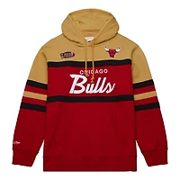 Mitchell  Ness /Gold Chicago Bulls Head Coach Pullover Hoodie