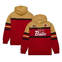 Mitchell  Ness /Gold Chicago Bulls Head Coach Pullover Hoodie