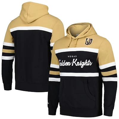 Mitchell  Ness Gold Vegas Golden Knights Head Coach Pullover Hoodie