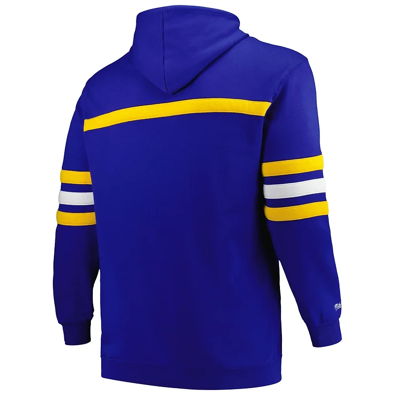 Mitchell  Ness Golden State Warriors Big Tall Hardwood Classics Head Coach Pullover Hoodie