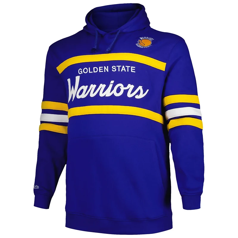 Mitchell  Ness Golden State Warriors Big Tall Hardwood Classics Head Coach Pullover Hoodie