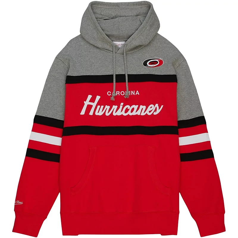 Mitchell  Ness Gray Carolina Hurricanes Head Coach Pullover Hoodie
