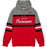 Mitchell  Ness Gray Carolina Hurricanes Head Coach Pullover Hoodie