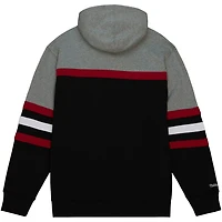 Mitchell  Ness Gray Chicago hawks Head Coach Pullover Hoodie