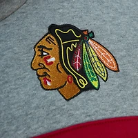 Mitchell  Ness Gray Chicago hawks Head Coach Pullover Hoodie
