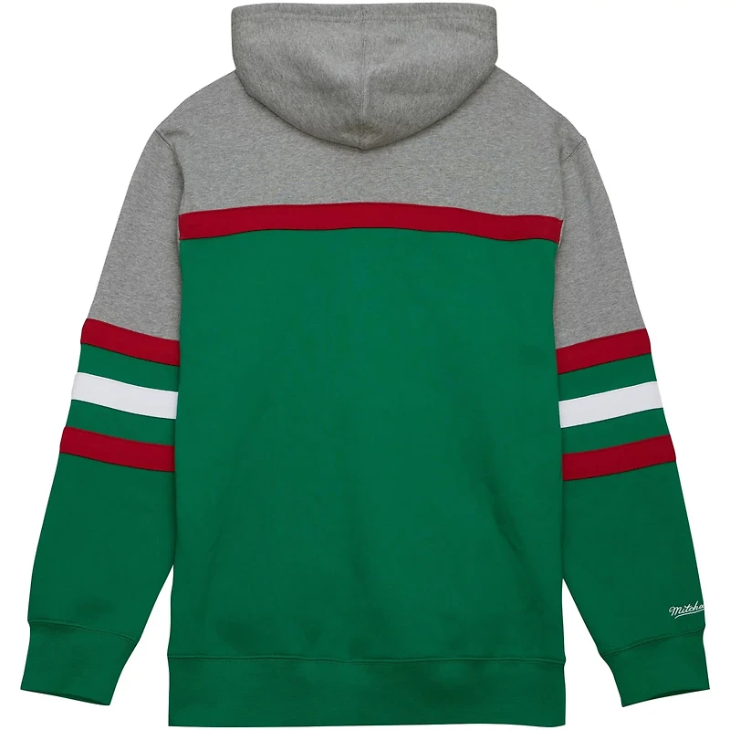 Mitchell Ness Gray Minnesota Wild Head Coach Pullover Hoodie