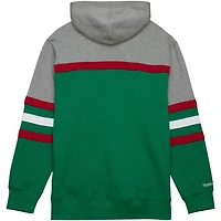 Mitchell  Ness Gray Minnesota Wild Head Coach Pullover Hoodie