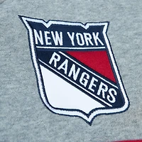 Mitchell  Ness Gray New York Rangers Head Coach Pullover Hoodie