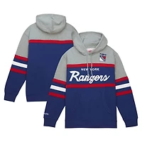 Mitchell  Ness Gray New York Rangers Head Coach Pullover Hoodie