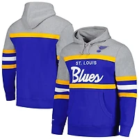 Mitchell  Ness Gray St Louis s Head Coach Pullover Hoodie