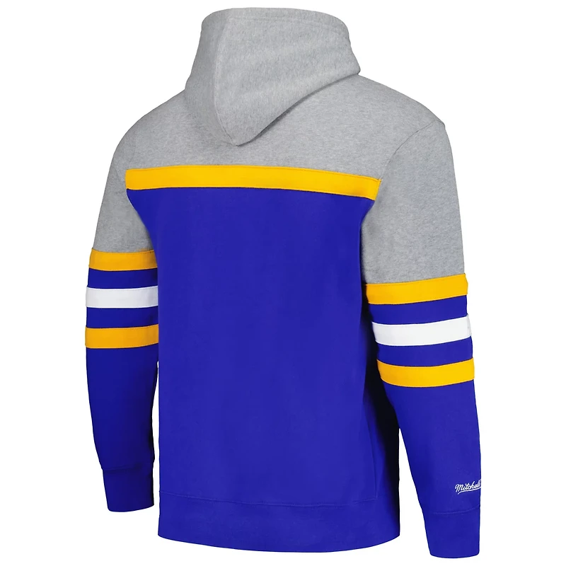 Mitchell  Ness Gray St Louis s Head Coach Pullover Hoodie