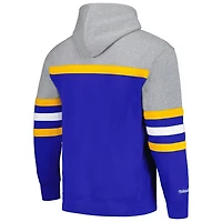 Mitchell  Ness Gray St Louis s Head Coach Pullover Hoodie