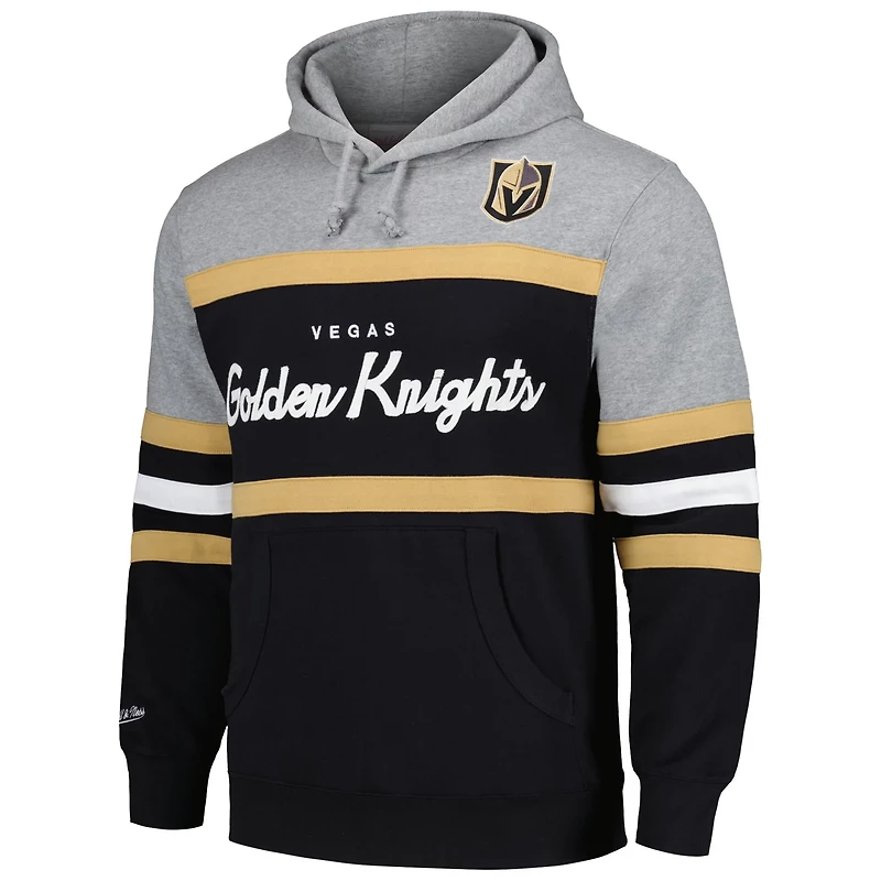 Mitchell  Ness Gray Vegas Golden Knights Head Coach Pullover Hoodie