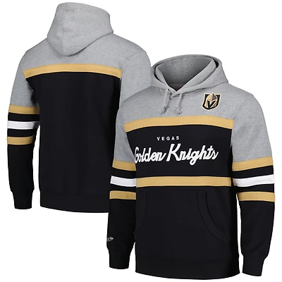 Mitchell  Ness Gray Vegas Golden Knights Head Coach Pullover Hoodie