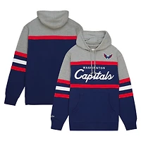 Mitchell  Ness Gray Washington Capitals Head Coach Pullover Hoodie