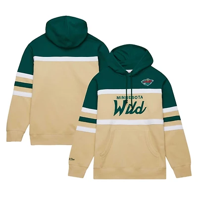Mitchell Ness Green Minnesota Wild Head Coach Pullover Hoodie