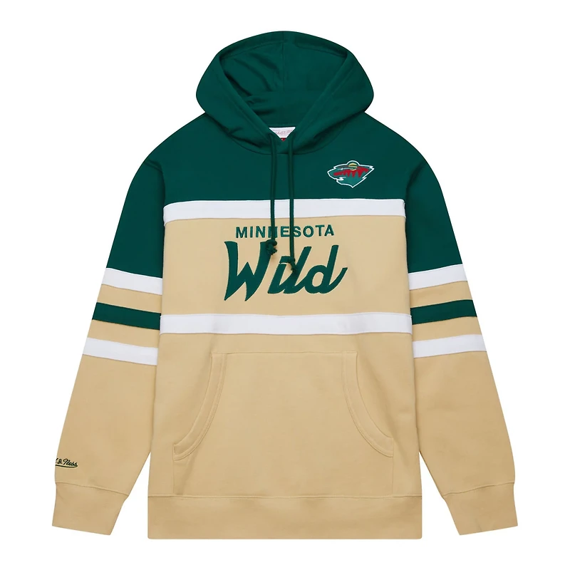 Mitchell  Ness Green Minnesota Wild Head Coach Pullover Hoodie
