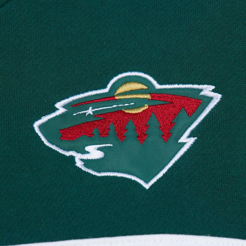 Mitchell  Ness Green Minnesota Wild Head Coach Pullover Hoodie