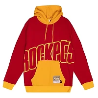 Mitchell  Ness Houston Rockets Hardwood Classics Big Face 50 Pullover Hoodie
