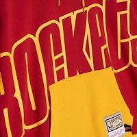 Mitchell  Ness Houston Rockets Hardwood Classics Big Face 50 Pullover Hoodie