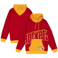 Mitchell  Ness Houston Rockets Hardwood Classics Big Face 50 Pullover Hoodie