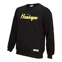 Mitchell  Ness Iowa Hawkeyes Elite Script Pullover Sweatshirt