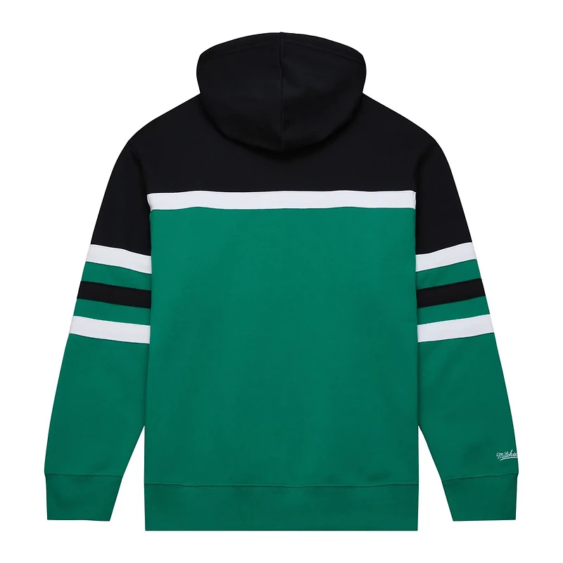Mitchell  Ness Kelly Black Dallas Stars Head Coach Pullover Hoodie