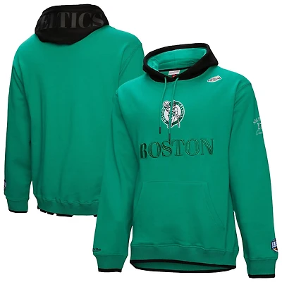 Mitchell  Ness Kelly Boston Celtics Hardwood Classics Team OG 30 Pullover Hoodie