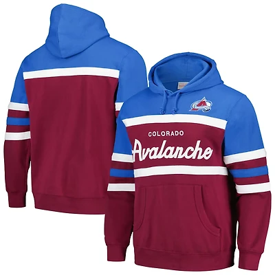 Mitchell Ness Light Colorado Avalanche Head Coach Pullover Hoodie