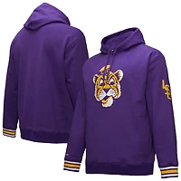 Mitchell  Ness LSU Tigers Chainstich Fleece Pullover Hoodie