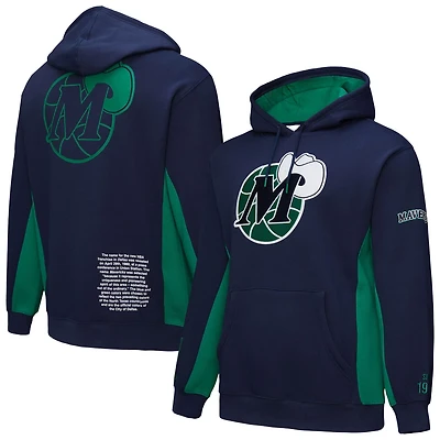 Mitchell  Ness Dallas Mavericks Hardwood Classics Team Origins Fleece Pullover Hoodie
