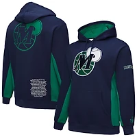 Mitchell  Ness Dallas Mavericks Hardwood Classics Team Origins Fleece Pullover Hoodie