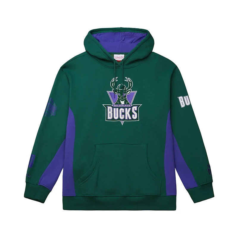 Mitchell & Ness Men’s Milwaukee Bucks Hardwood Classics Team Origins Fleece Pullover Hoodie