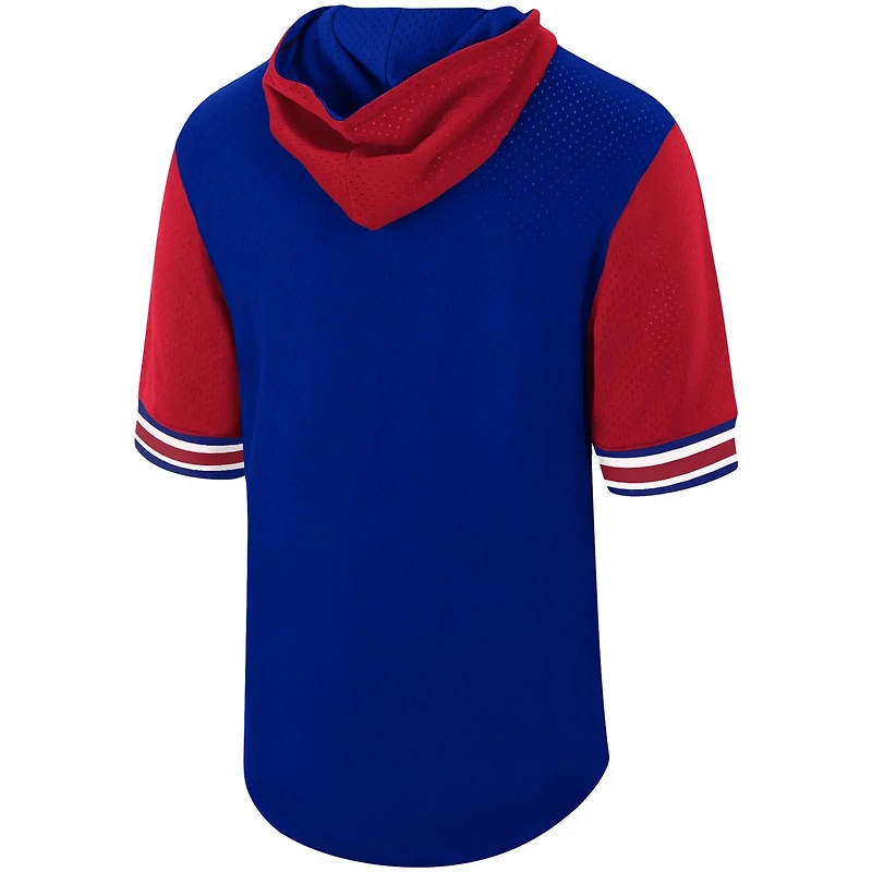 Mitchell & Ness Men's Philadelphia 76ers Hardwood Classics Buzzer Beater Mesh Pullover Hoodie