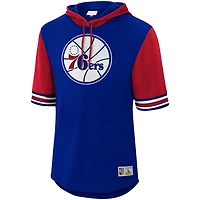 Mitchell & Ness Men's Philadelphia 76ers Hardwood Classics Buzzer Beater Mesh Pullover Hoodie