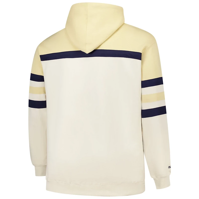 Mitchell  Ness Michigan Wolverines Big Tall Head Coach Pullover Hoodie