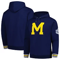 Mitchell  Ness Michigan Wolverines Chainstich Fleece Pullover Hoodie