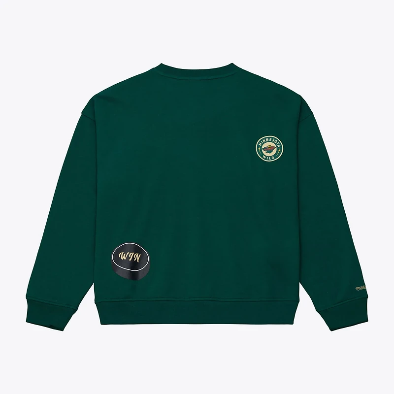 Mitchell  Ness Minnesota Wild Crewneck Sweatshirt