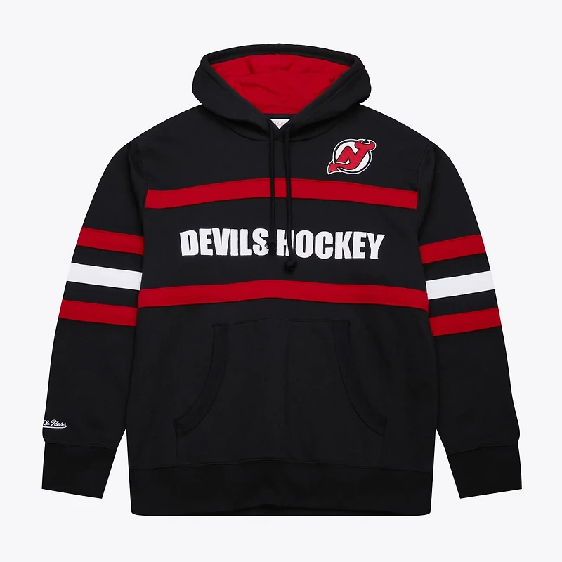 Mitchell  Ness New Jersey Devils Head Coach Slogan Pullover Hoodie